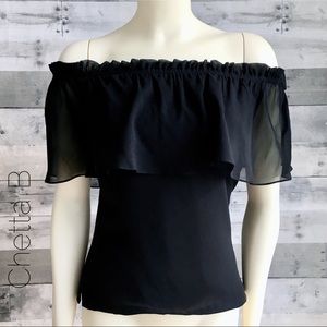 100% silk chiffon off shoulder romantic